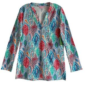 NEW Lilly Pulitzer Odette Tunic Let Minnow M